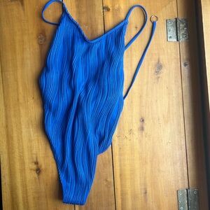 Blue One Piece Swimsuit
